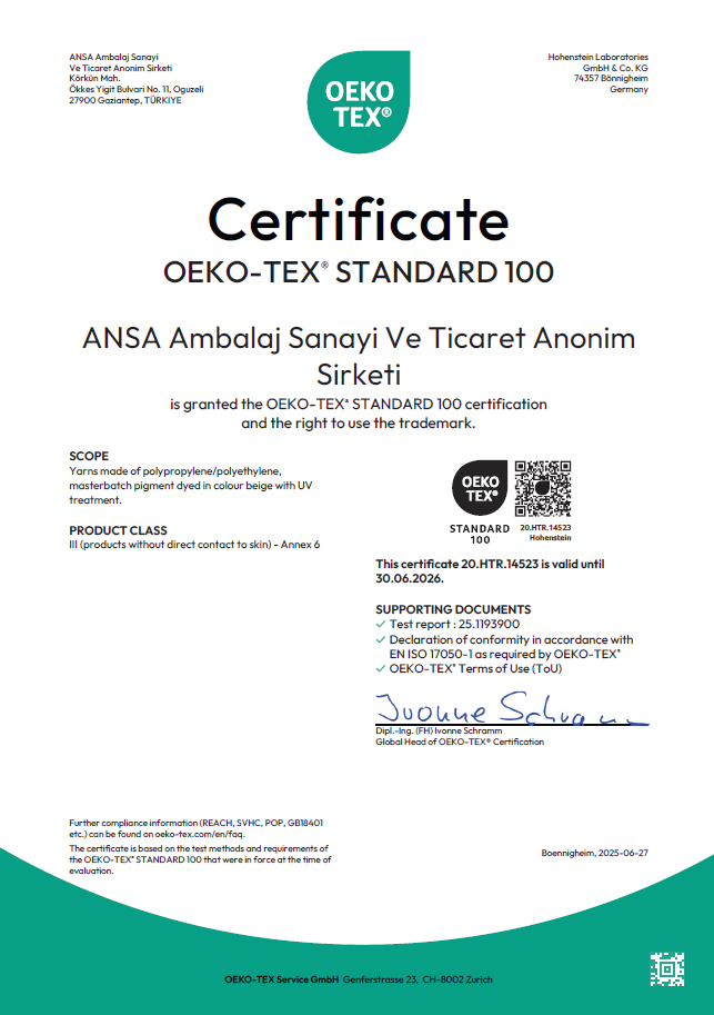 ANSA - Oeko-tex