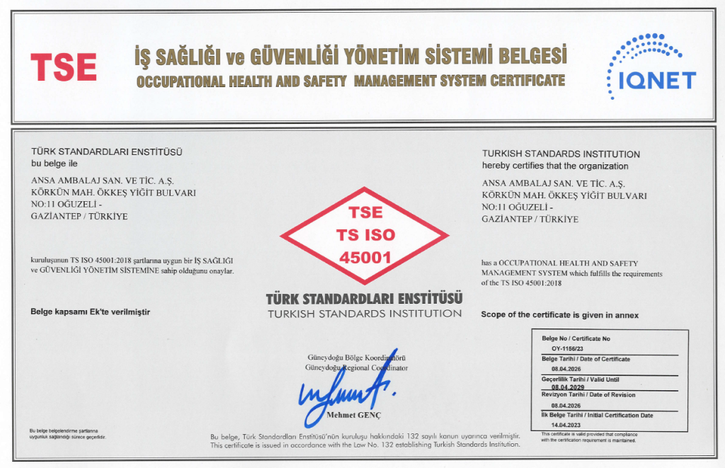 ISO45001 - ANSA