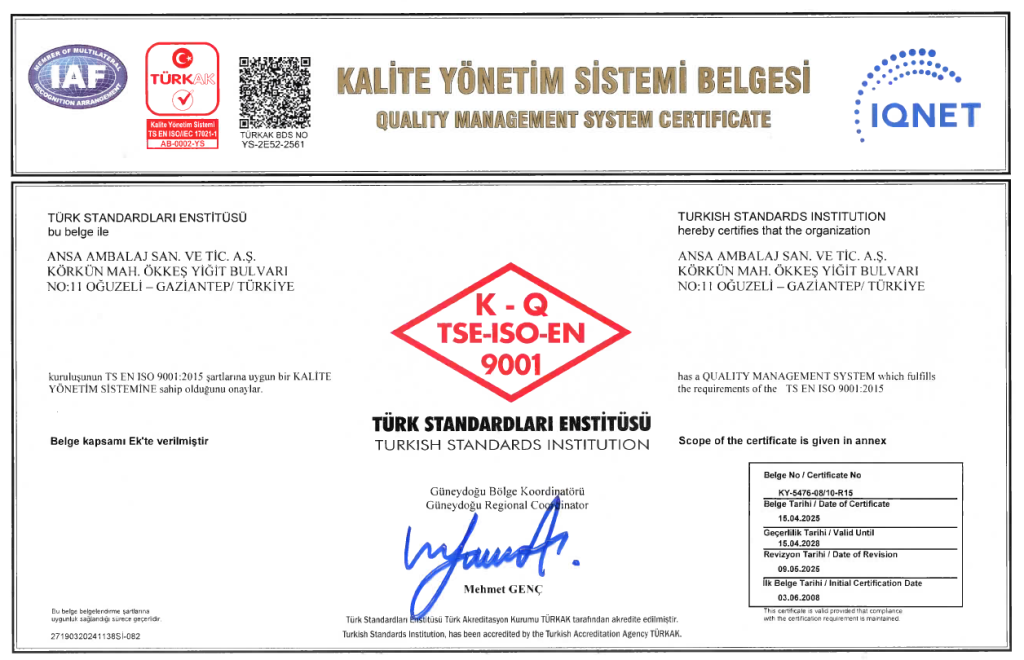 ISO9001 - ANSA
